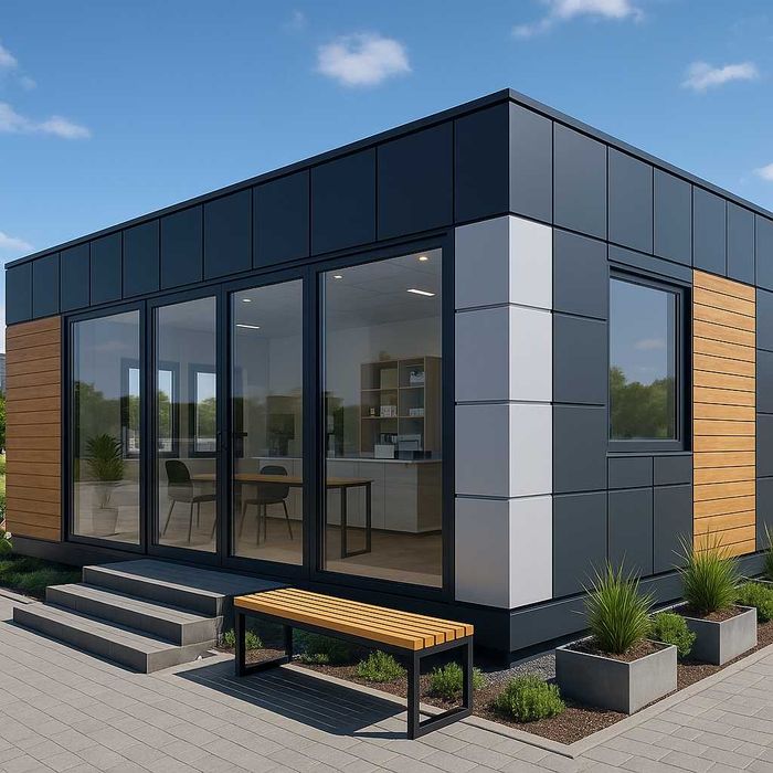 Kontener Biurowy Handlowy Kosmetyczny Modułowy Pawilon 6x6 OKAZJA