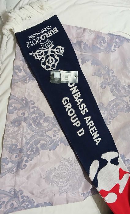 Футбольный Шарф (100% Хлопок) НОВЫЙ Франция Англия