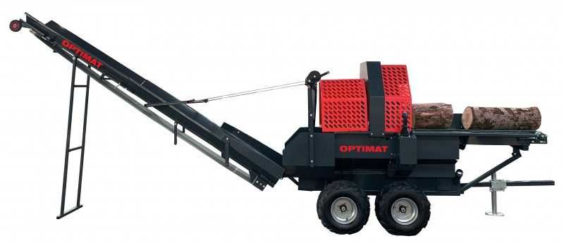 Automatyczna piło łuparka spalinowa mocna 30 ton 24KM mobilna joystick