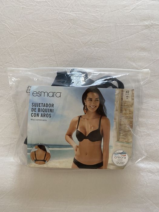 Bikini (parte de cima) preto Esmara