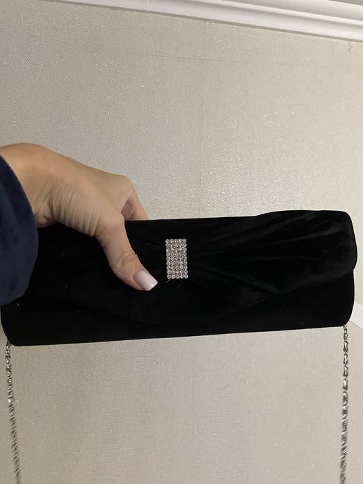 Клатч сумка вечірня замш