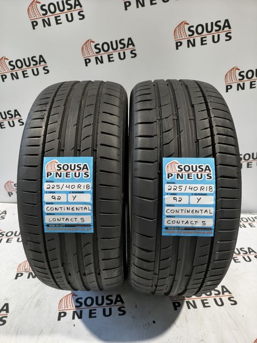 2 pneus semi novos 225-40R18 Continental - Oferta dos Portes