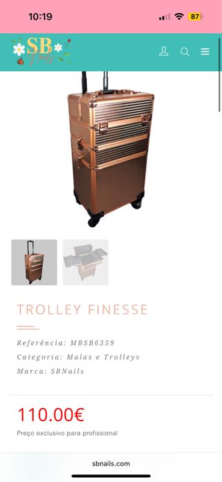 Mala trolley manicure SBNails