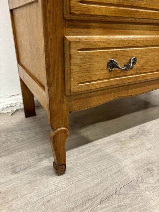 REZERWACJA Jasna dębowa komoda z szufladami w stylu ludwikowskim