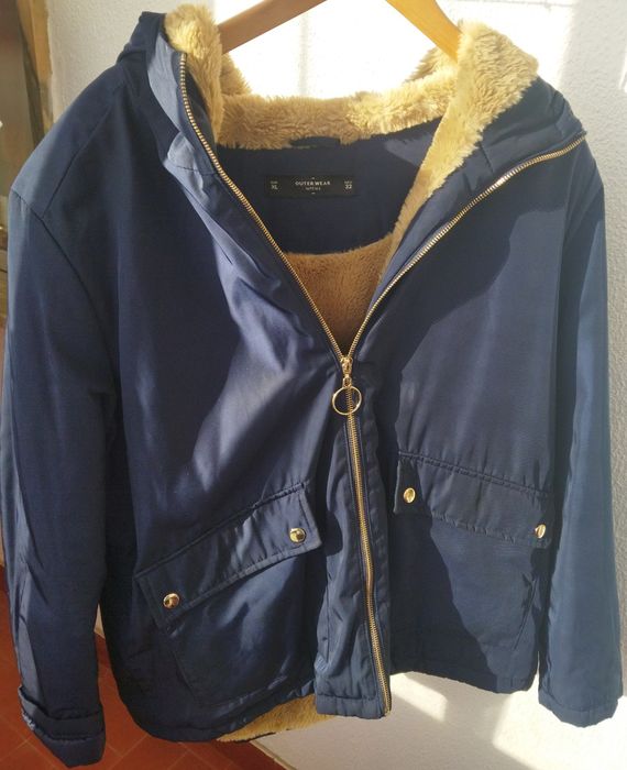 Casaco em pêlo com capuz Lefties homem