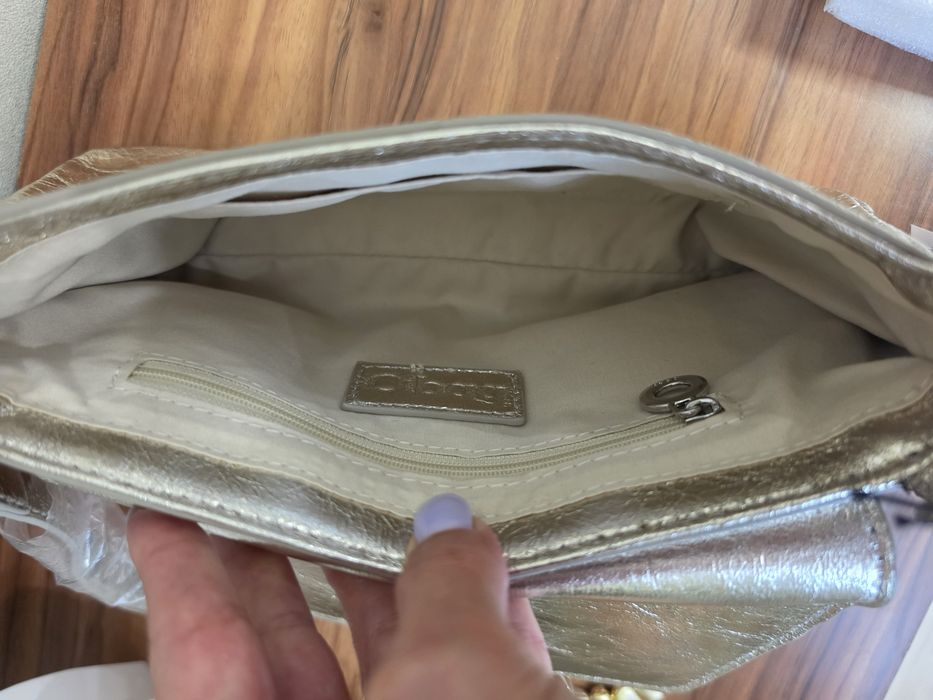 Сумка червона, айворі, золота, голуба Polina  o bag італія