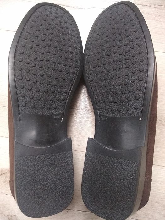 Maestro Eugenio  Niemieckie męskie mokasyny, 100% Skóra, Roz. 46-46,5