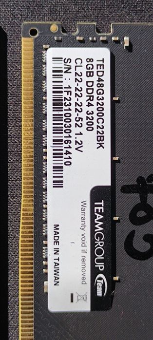 Pamięć Ram DDR4, TeamGROUP 32 GB (4 x 8 GB) 3200 MHz
