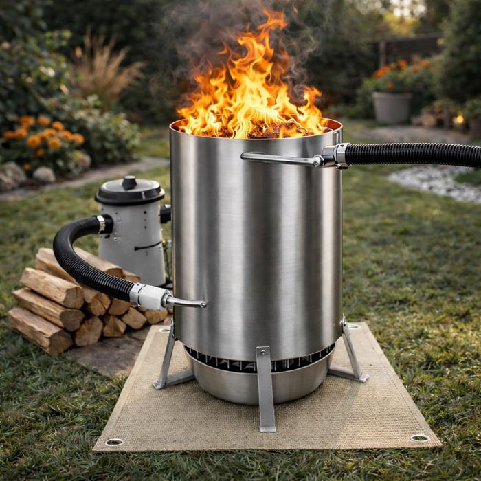 Ogrzewanie Wody Opalane na Drewno PIECYK do Basenu Bez PRĄDU