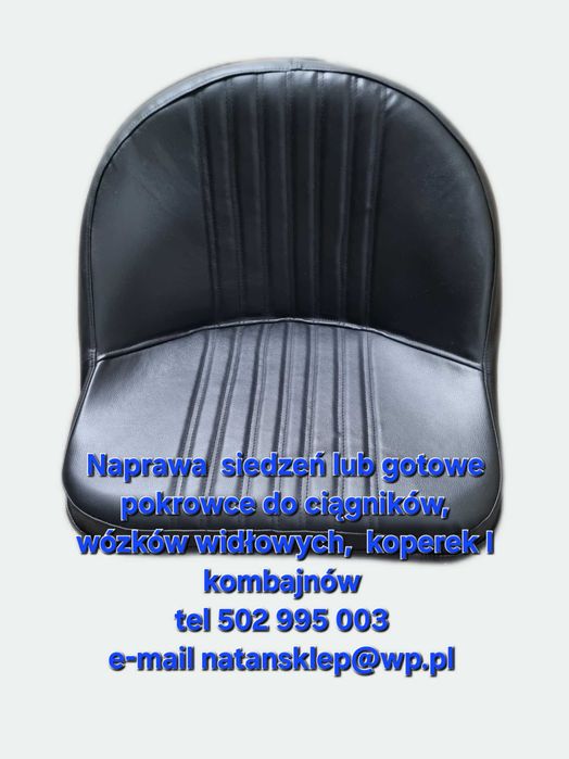 Obszywanie naprawa siedzeń do traktorów wózków  i mszyn budowlanych.