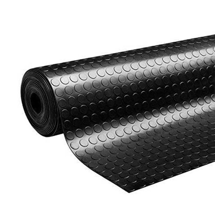 Pavimento de Borracha Preto Antiderrapante 3 mm – Rolo 1,20 x 10 m