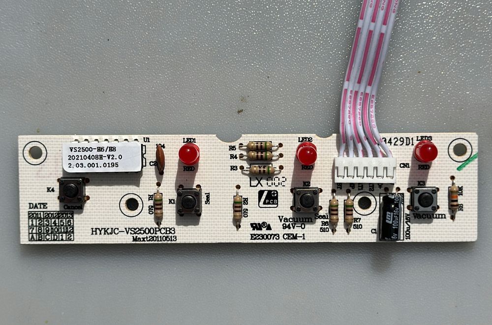 Płytka sterująca panelu przedniego LED FoodSaver FFS005X