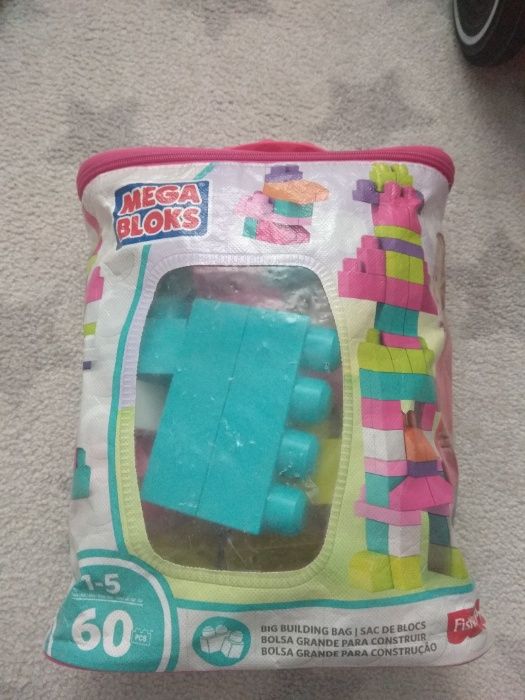 klocki mega bloks 60 elementow stan bdb