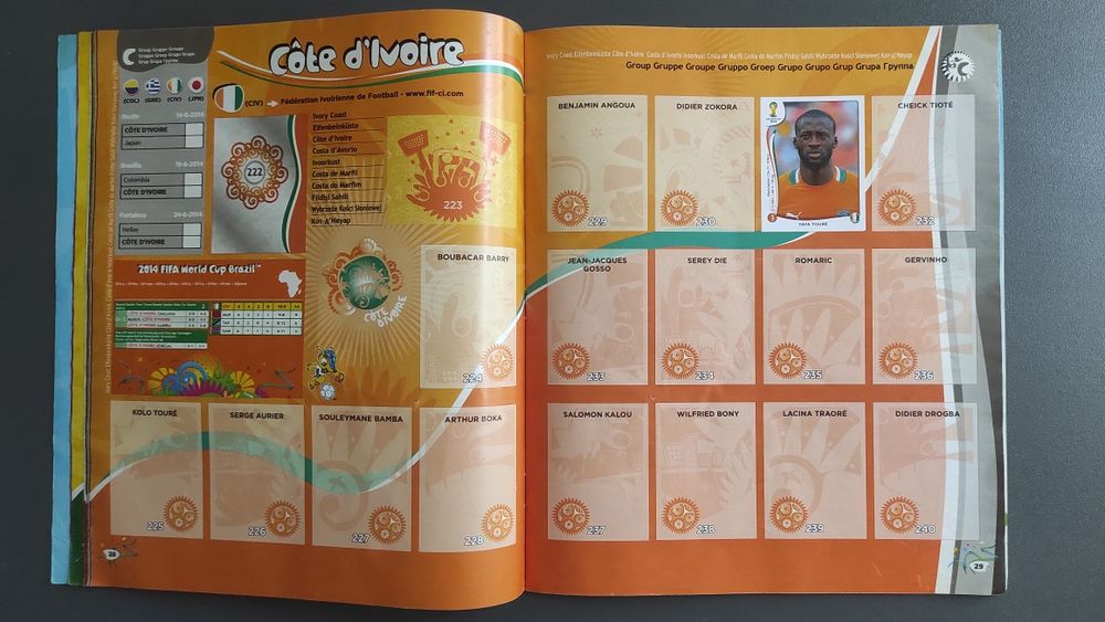 Альбом Panini FIFA World Cup Brasil 2014 Чемпионат мира футбол стикеры наклейки наліпки