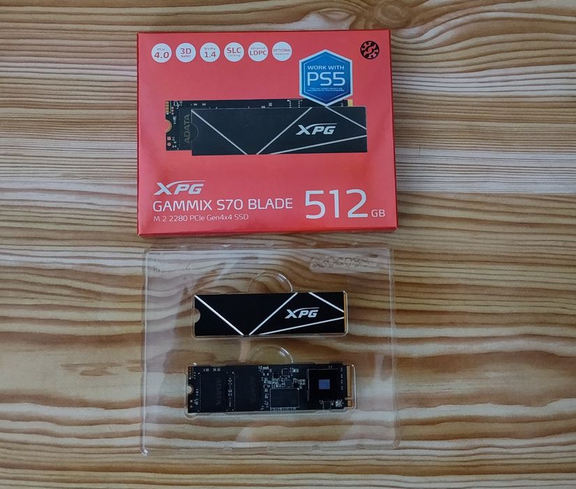 SSD XPG Gammix S70 Blade 512GB/PCIe 4.0/DRAM/3D-NAND TLC