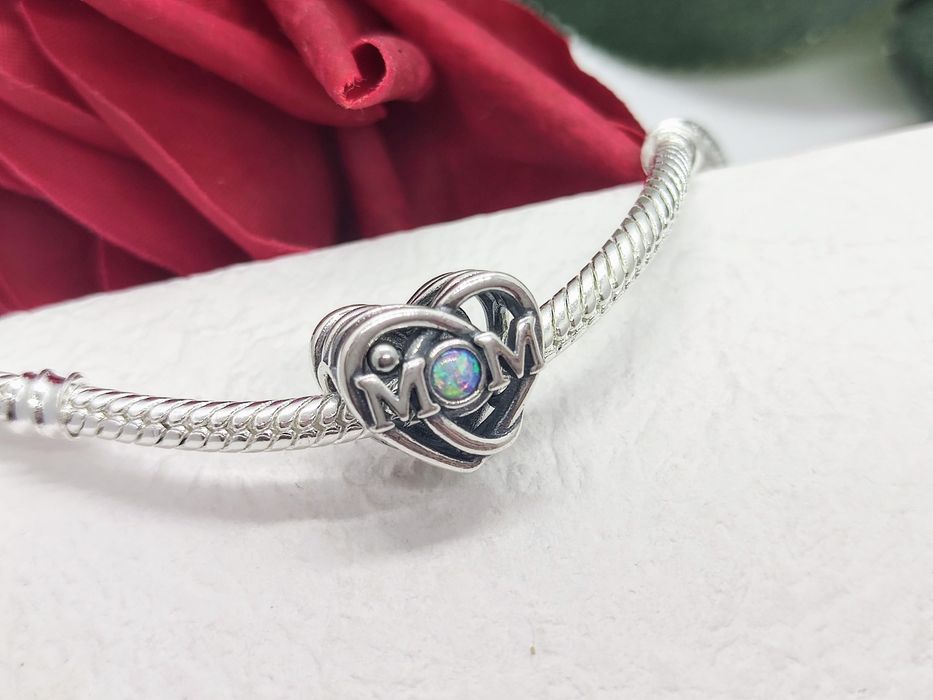 Charm's dwustronny srebrny Mama srebro S925