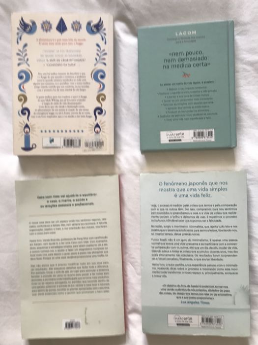 Livros Minimalismo e Feng Shui