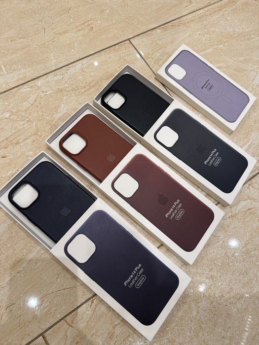 Чехол кожаний Iphone 14 Plus , 15 Plus,ціна за всі лот 4шт