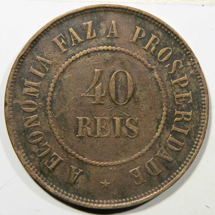 Moeda do Brasil 40 Réis 1909