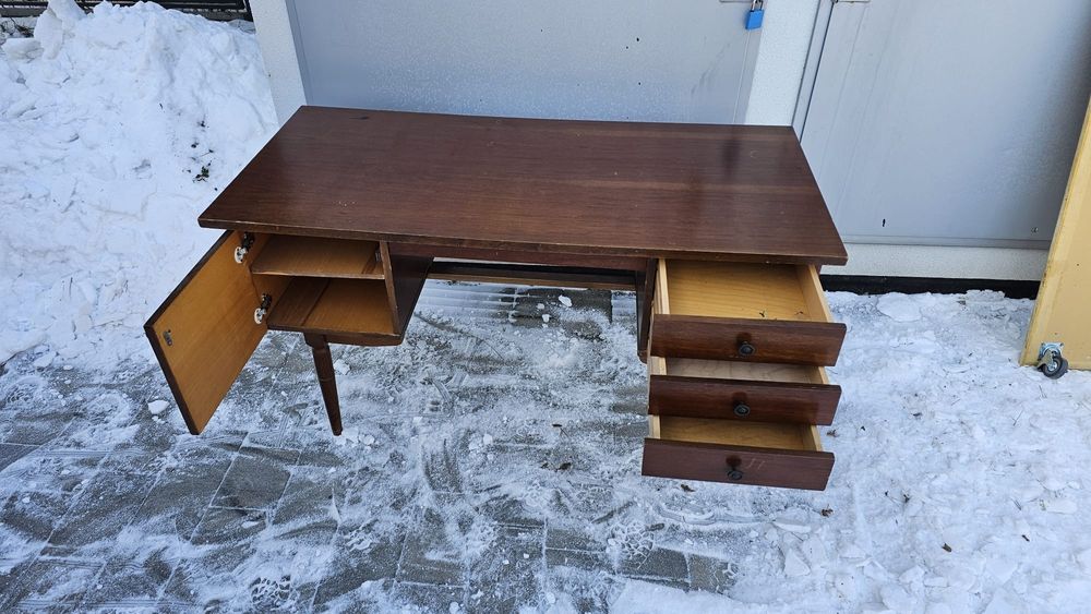 Biurko z czasów PRL vintage retro