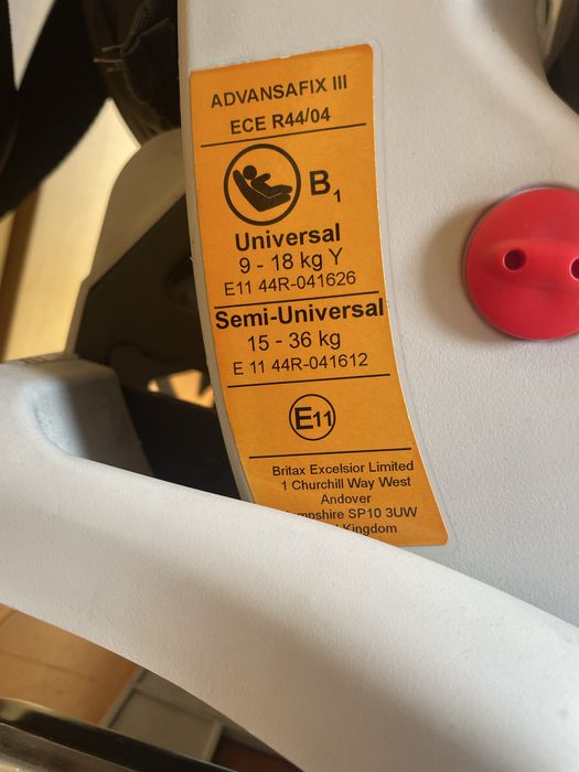 Cadeira Auto Britax Romer Advansafix iii (1, 2 e 3)