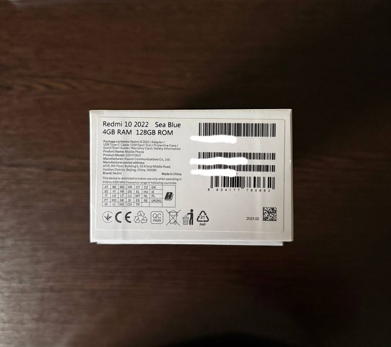 Продам смартфон Xiaomi redmi 10 2022 Sea Blue 4/128 Идеал