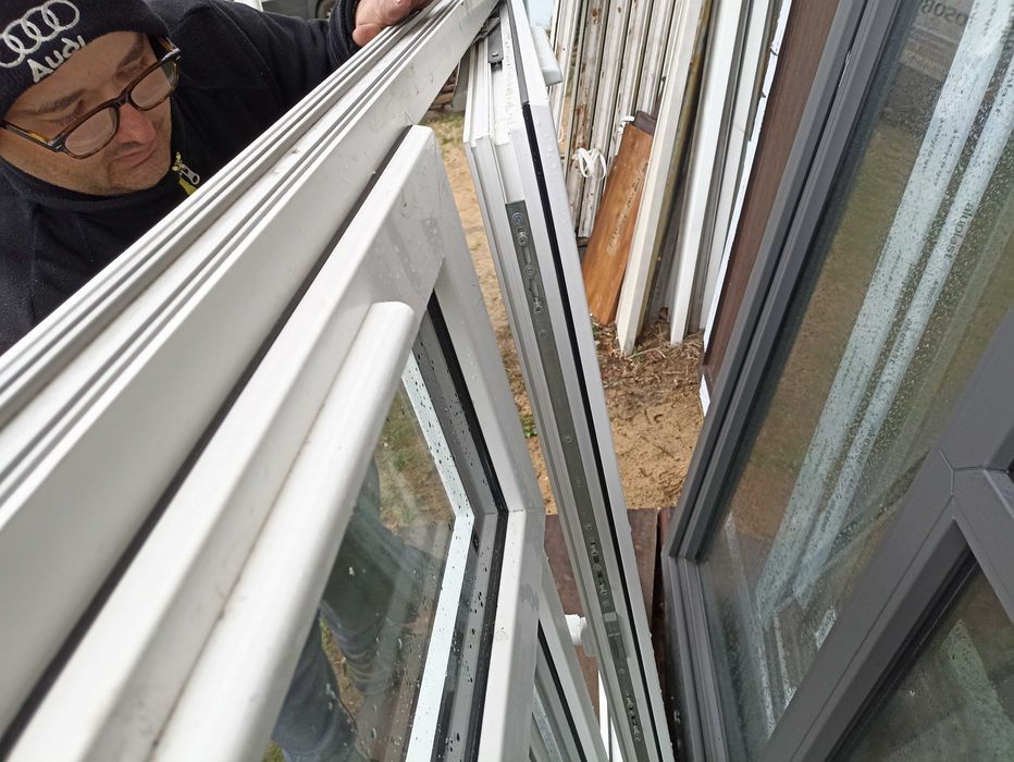 Okno pcv 140/137 białe na zewnątrz otwierane