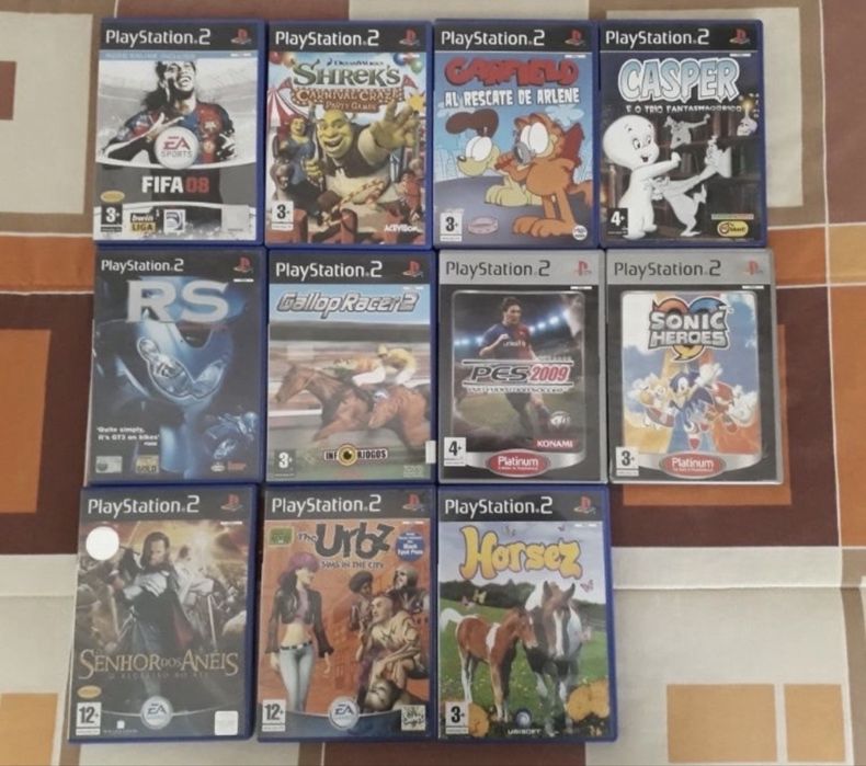 Jogos PC variados incluindo Sims, Disney e outros + PS1 + PS2