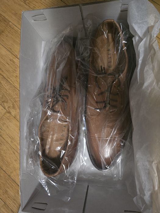 Nowe buty derby - Vistula Falcon - rozm. 40 - skórzane brązowe