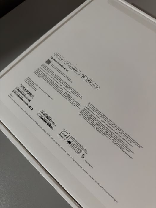 Laptop APPLE MacBook Air 15,3” M4 | 16 GB RAM | 256 GB SSD | Błękitny | JAK NOWY!