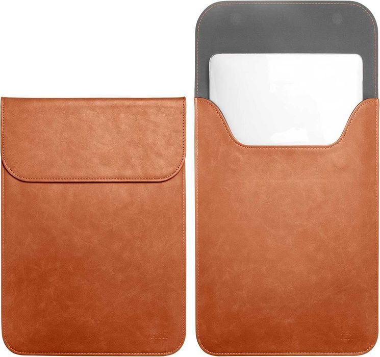 Tecool etui skórzane torba na laptopa 13 Macbook Lenovo Dell Huawei HP