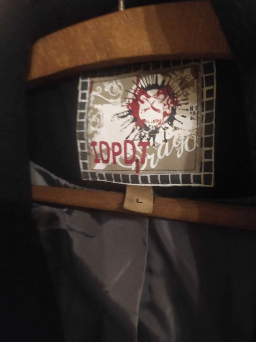 Płaszcz zimowy męski czarny L