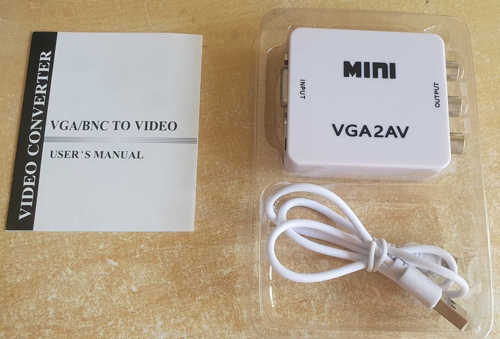 Adaptador mini VGA2AV - VGA para sinal analógico