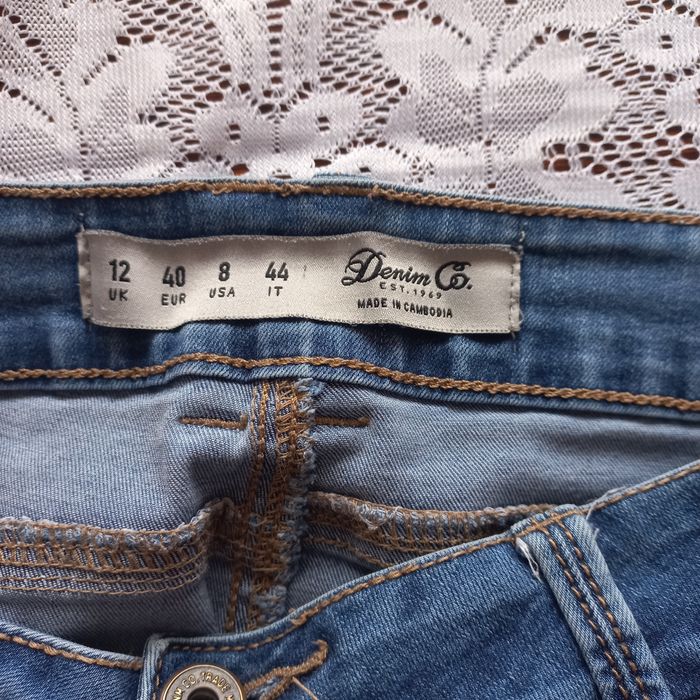 Spodnie wysoki stan damskie denim co