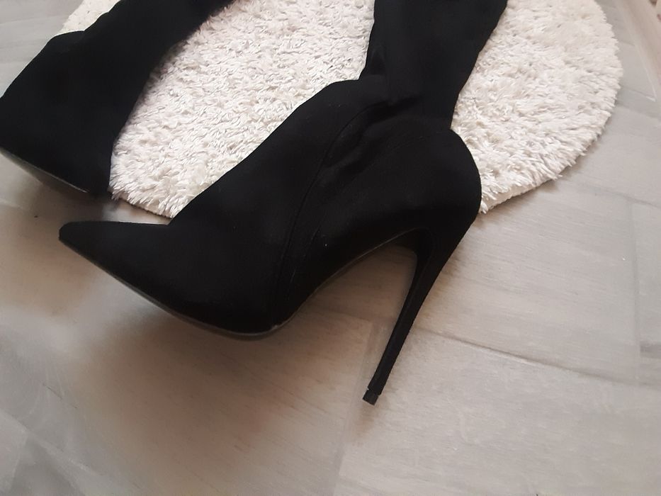 Ботфорти PLT замш весна/осінь