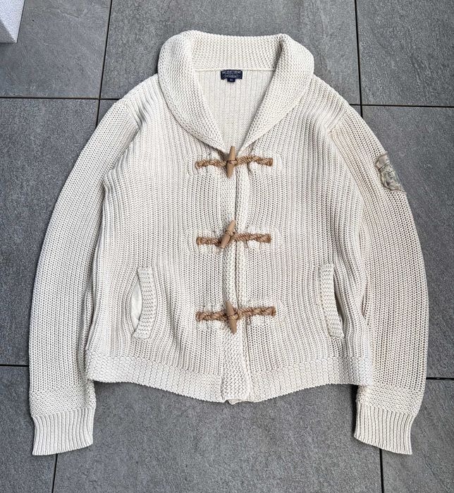 Kardigan męski RALPH LAUREN Polo Jeans vintage sweter r. XL