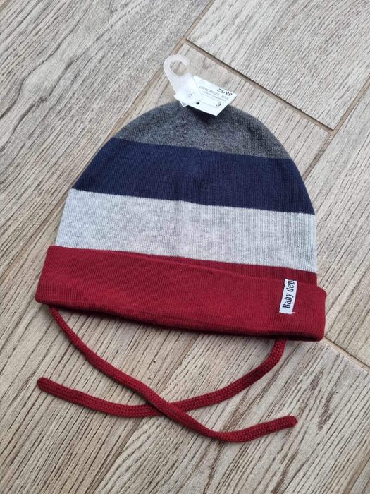 H&M czapka w paski 86/92