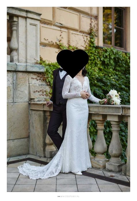 Suknia ślubna, rybka, rozm. S, Carolina Prestige