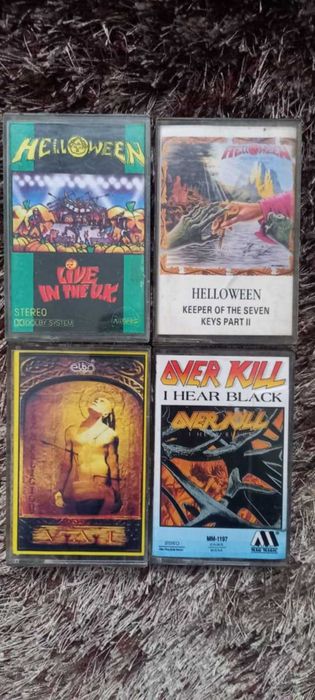 Kasety metal, Bathory, Metallica, King Diamond, Anthrax, Overkill,WASP