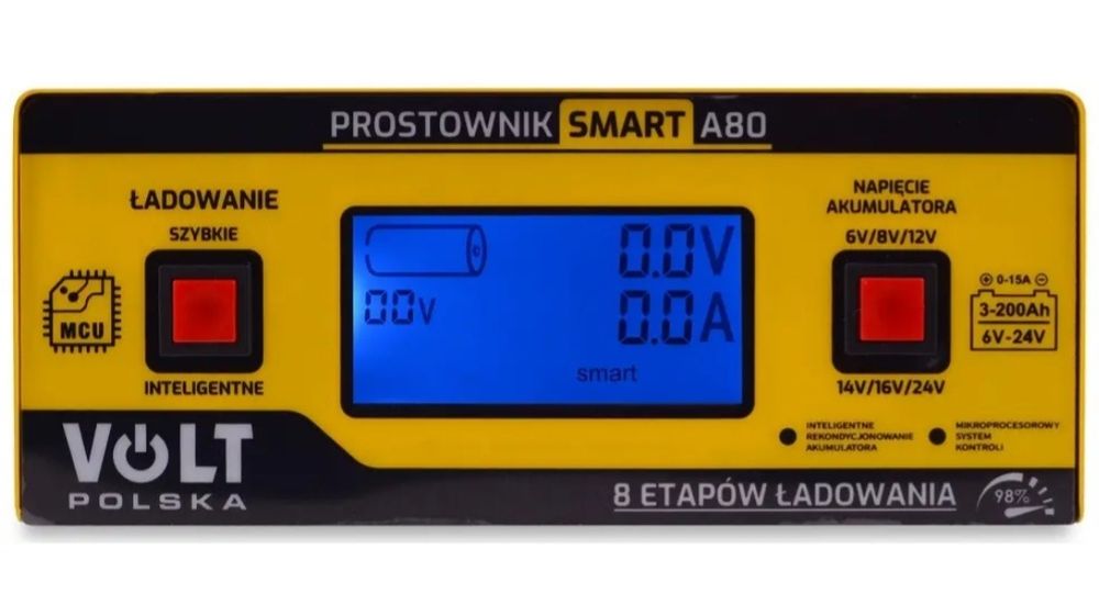 Зарядний пристрій SMART 6V/12V/24V 15A А80