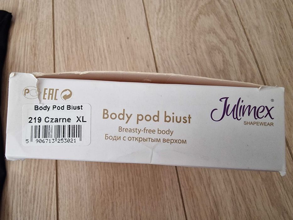 Julimex modelujące body wyszczuplające pod biust – czarne - NOWE