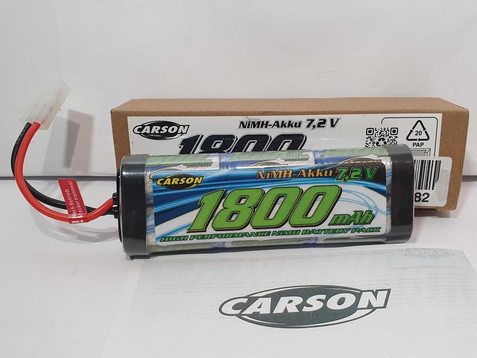 TAMIYA-CARSON akumulator bateria 7,2v 1800mAh NI-MH Nowa model RC