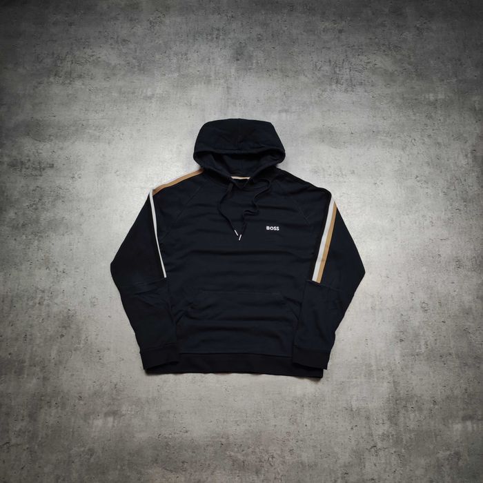 MĘSKA PREMIUM Luxury Bluza z Kapturem Bawełna Hoodie Hugo Boss Logo