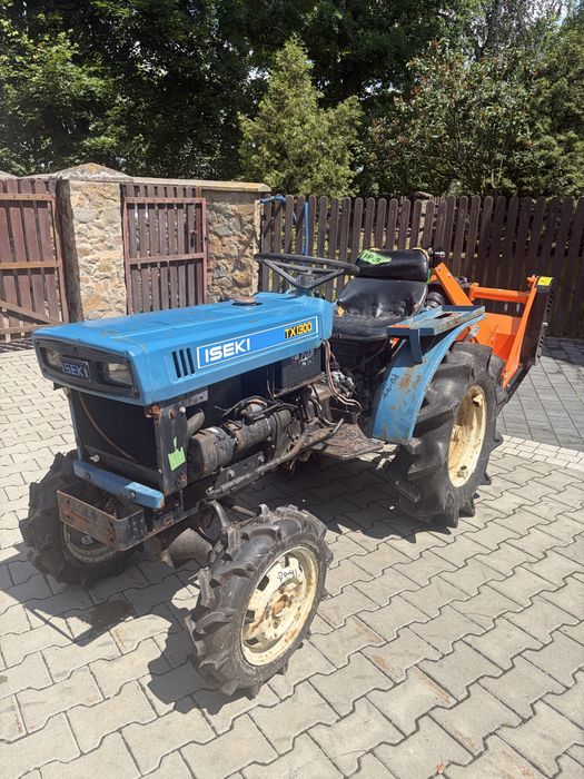 Traktorek iseki tx1300 13 km 4x4 podnosnik walek kosiarka sprawny