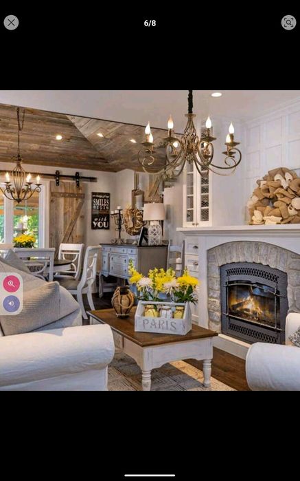 Lustres rústicos, 8 luzes de vela, lustre country francês, luminária