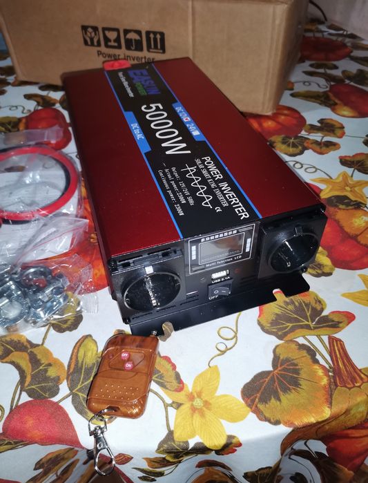 Inversor Com Comando 5000w 12v ou 24v para 220v Novo