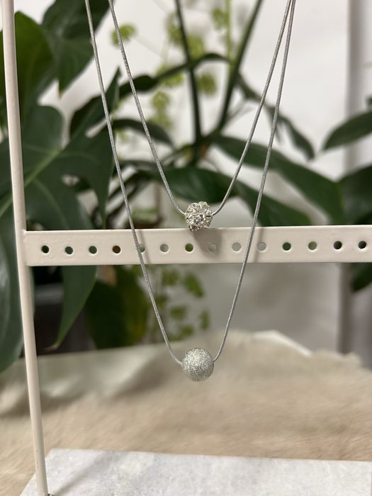 Naszyjnik kulki elegancki sylwester nowy rok praca impreza