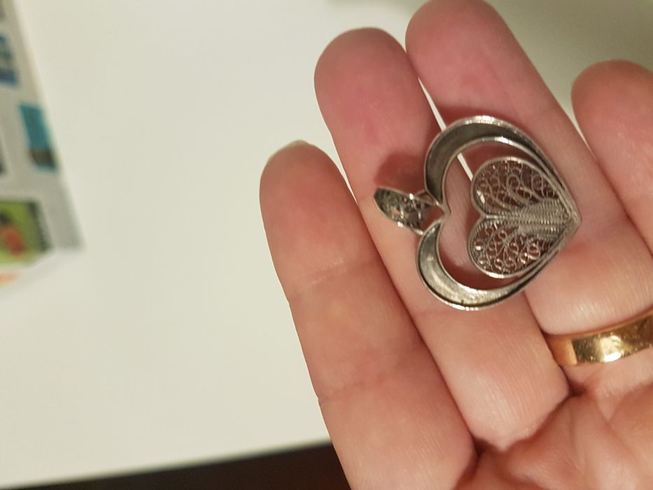 Conjunto prata filigrana