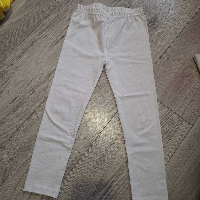 Getry legginsy białe NOWE rozmiar 116