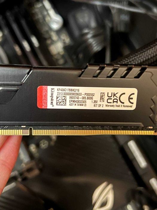 Kingston Fury Beast 32 ГБ (4×8) DDR4-3600 CL16 двухранговая XMP готово